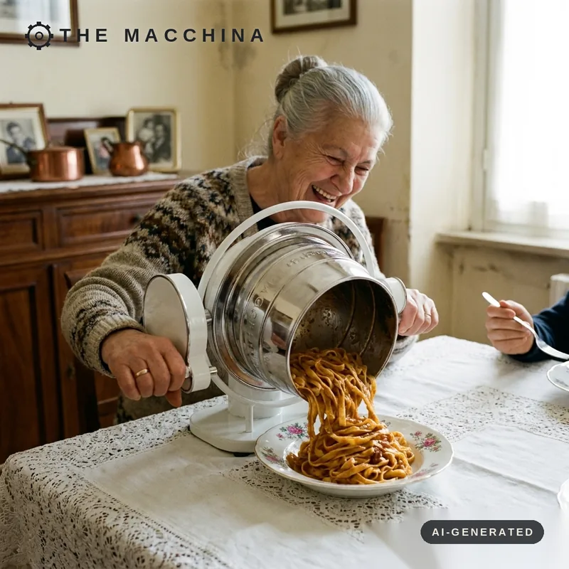 The table accessory your grandmother always wished she had. AI-generated scene.